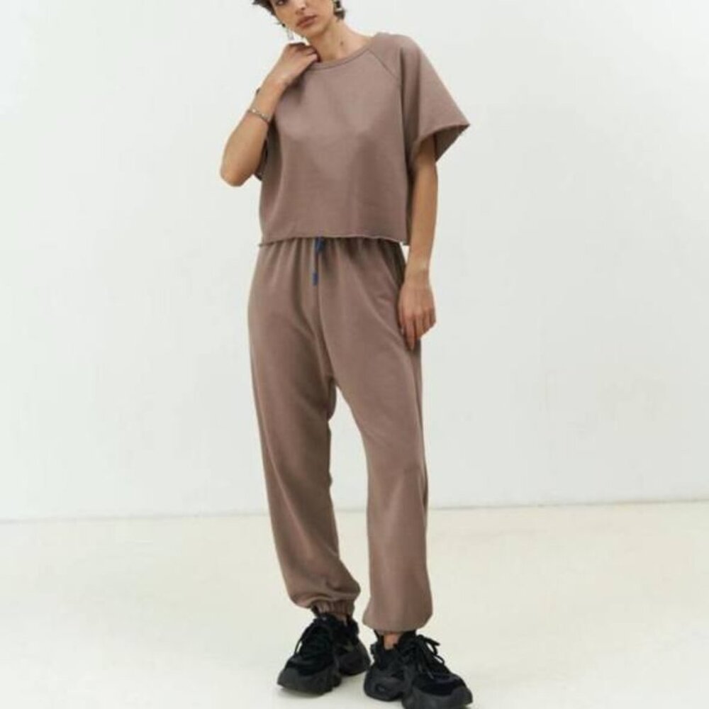 Mia Jogger in Mocha Brown